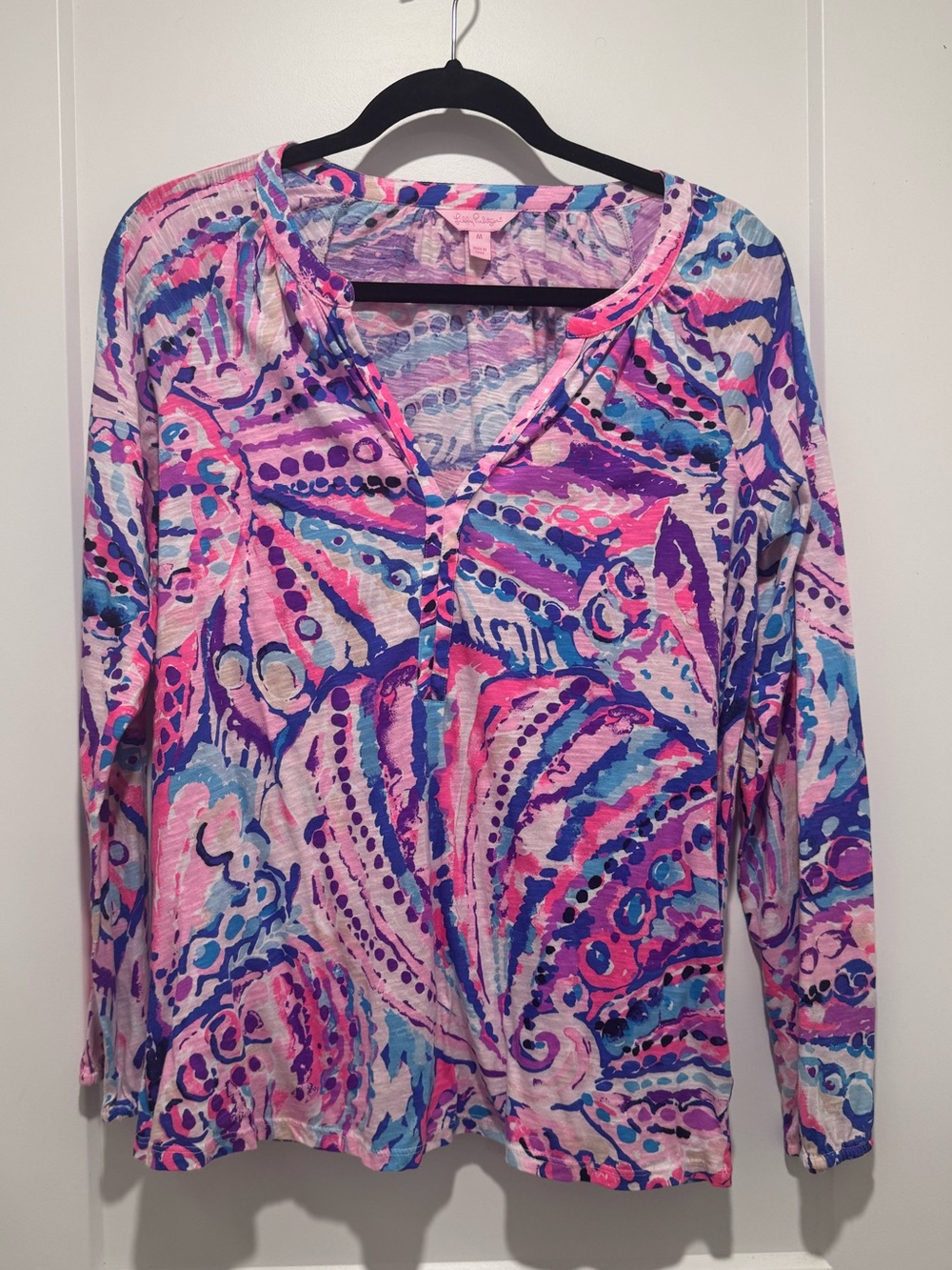 Lilly Pulitzer Meg Long Sleeve Top Medium